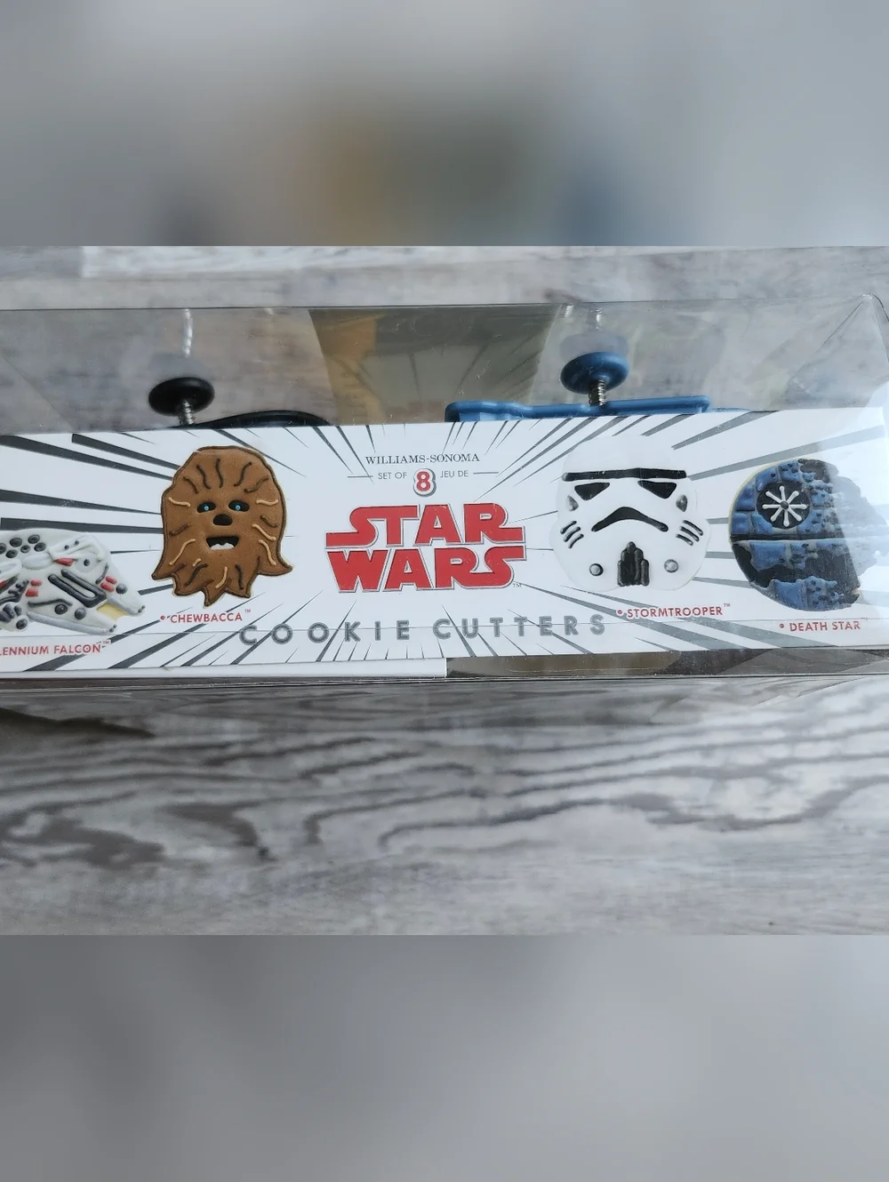 Williams Sonoma Star Wars Cookie Cutters Set of 8 Press Stamp NIB